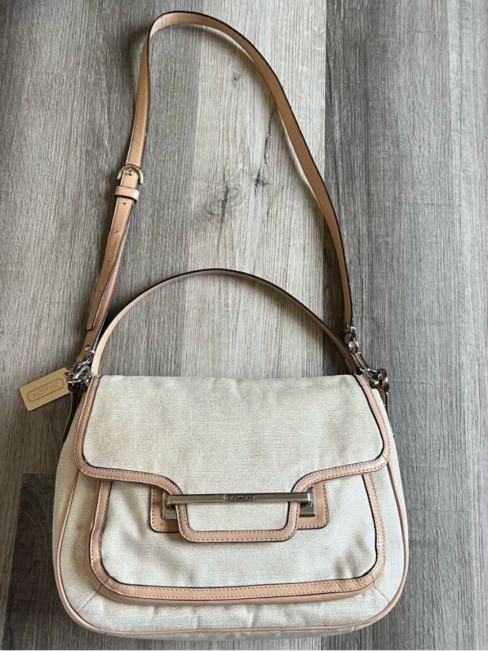 Coach Taylor foiled flap shoulder bag